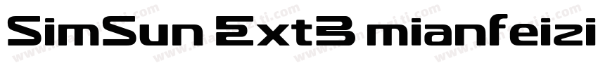 SimSun ExtB mianfeiziticomttf字体转换